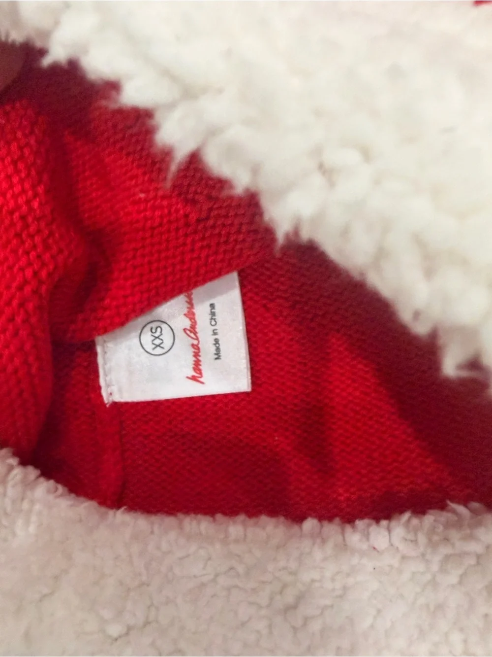 Hanna Andersson Red Kids Holiday Hat with White Pom